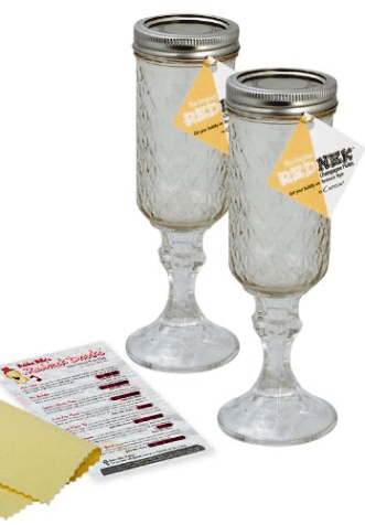 Rednek Champagne Flutes  2 Pack with Drank Recipes