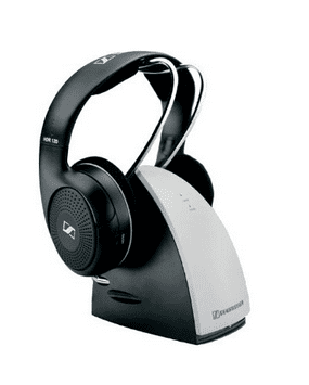 Sennheiser RS120 On Ear 926MHz Wireless RF Headphones with Charging Cradle