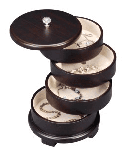 Wooden Java Swivel Jewelry Box