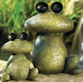 Whimsical Garden Rock Frogs