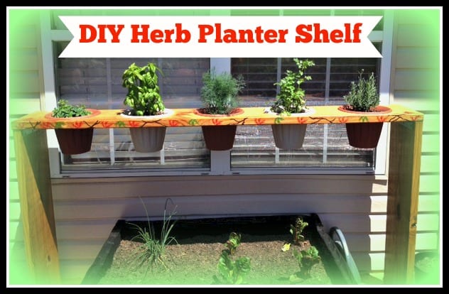 DIY Herb Planter Shelf