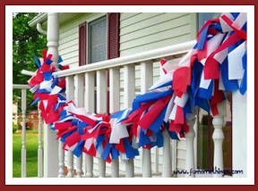 DIY Patriotic Outdoor Garland