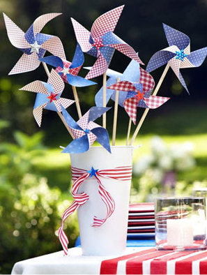 Pinwheel Crafts for Fourth of July