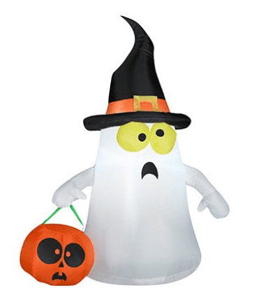 Outdoor Ghost with Witch Hat