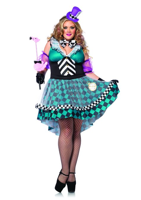 Manic Mad Hatter Adult Womens Plus Size Costume