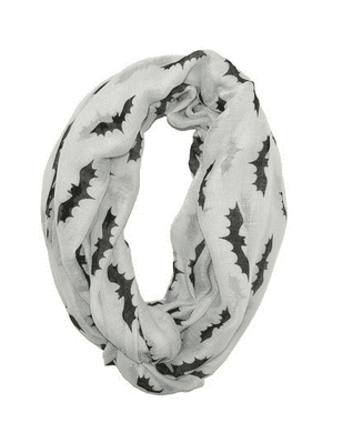 Black Bats Halloween Infinity Loop Scarf