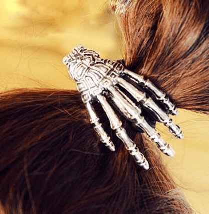 Skeleton Hand Embellished Elastic Hair Band