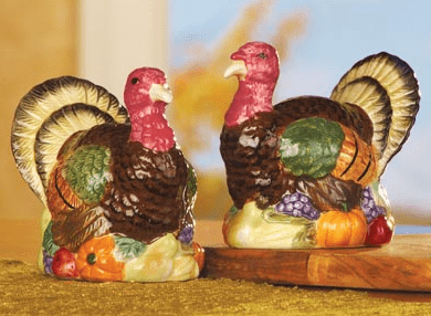 Thanksgiving Turkey Salt Pepper Shakers