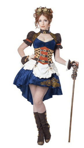 Womens Plus Size Steampunk Fantasy Costume