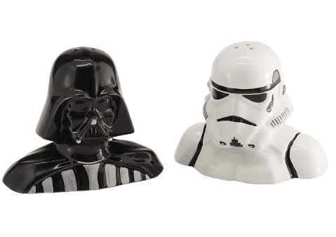 Star Wars Darth Vader and Stormtrooper Salt and Pepper Shakers