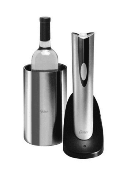 Oster Rechargeable and Cordless Wine Opener with Chiller