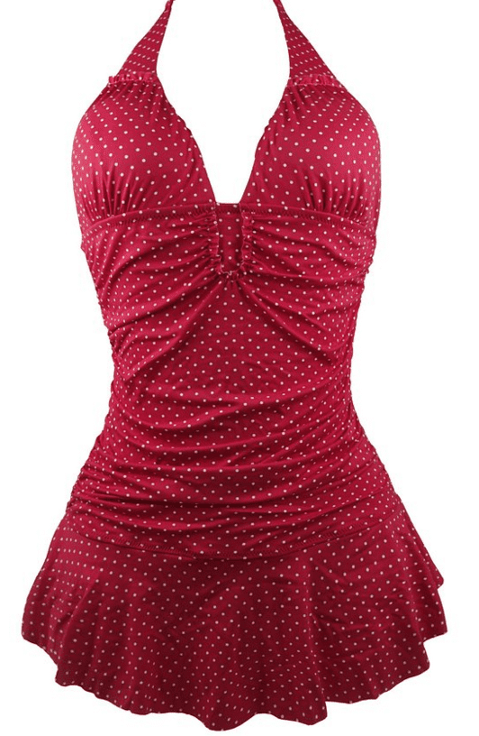 Retro Vintage Polka Dot One Piece